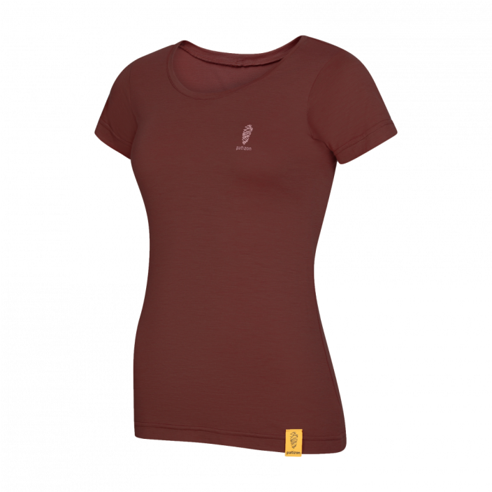 Patizon Merino T-shirt Lady - VÝBĚR BARVY: Chestnut, VELIKOST: XS