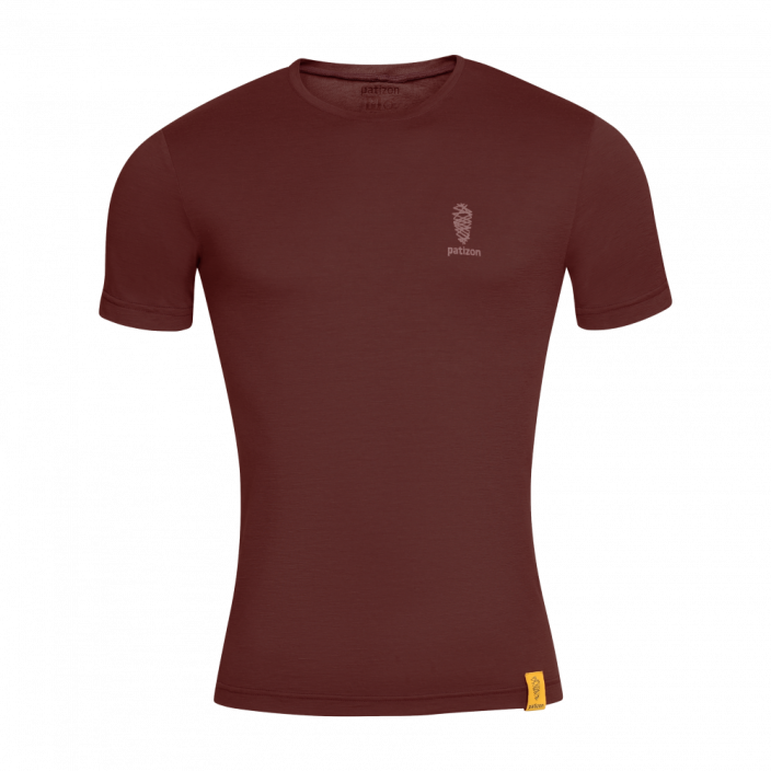Patizon Merino T-shirt - VÝBĚR BARVY: Chestnut, VELIKOST: XL