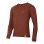 Patizon Merino T-Shirt LS Man - COLOUR: Chestnut, SIZE: S