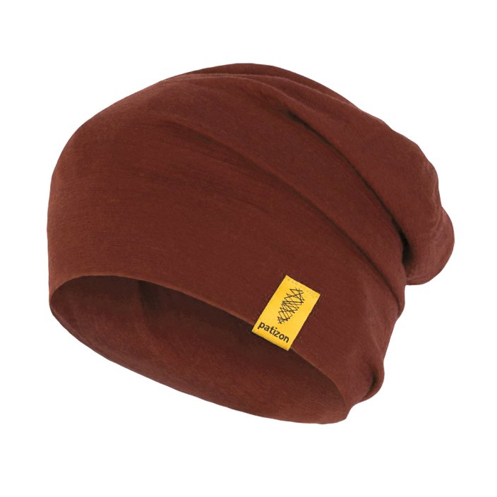 Patizon Merino Beanie Kids - SIZE: 4-10 Years (head circumference 43 cm), COLOUR: Chestnut