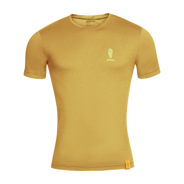 Patizon Merino T-shirt Man - VÝBĚR BARVY: Chestnut, VELIKOST: S