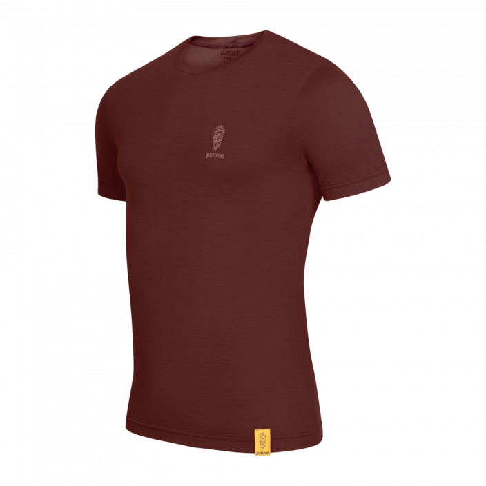 Patizon Merino T-shirt - VÝBĚR BARVY: Chestnut, VELIKOST: L